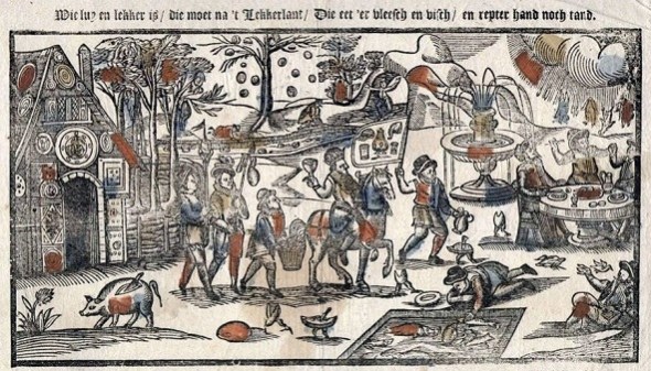 centsprent Luilekkerland va 1761