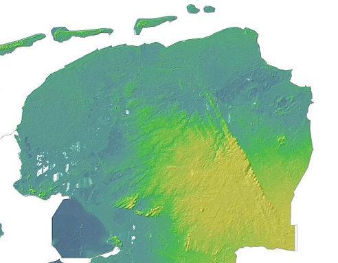 hoogtekaart Groningen Friesland Drenthe