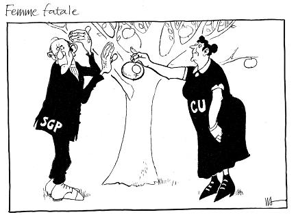 19 zwartkous,  Nico Visscher- adam en eva