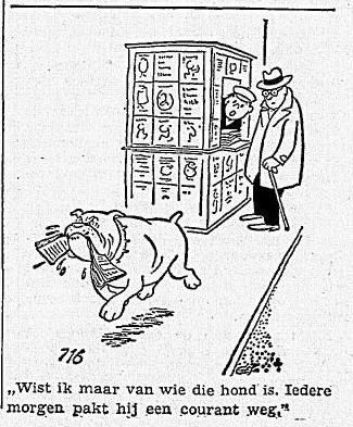 Geplaatst op 18 maart 2009 hond met krant