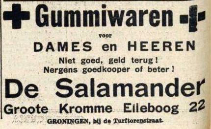 1935 Gummiwaren de Salamander 1935