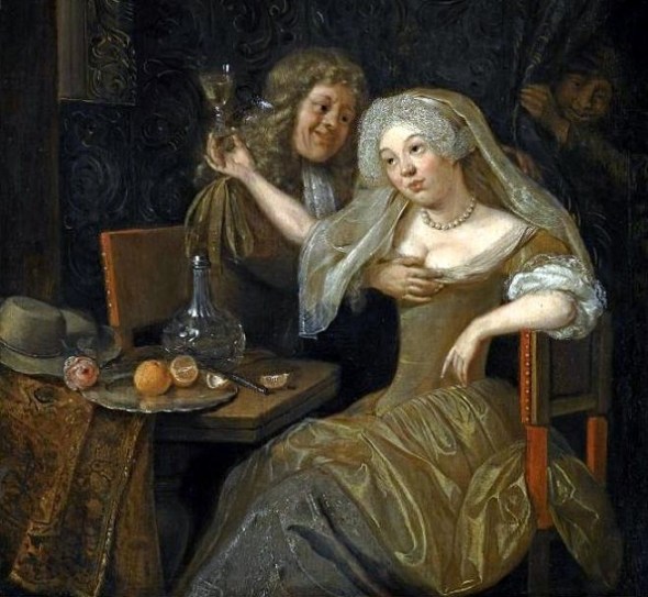 attr Jan Grasdorp Zwolle - liefdespaar met wijglas