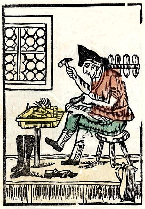 schoenmaker- Uit Welk beroep kiest gij  ca 1862