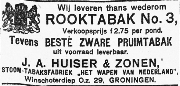 1919 beste zware pruimtabak