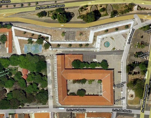 Een hoornwerk is het enige wat nog resteert van Fort Schonenborch in Fortaleza.