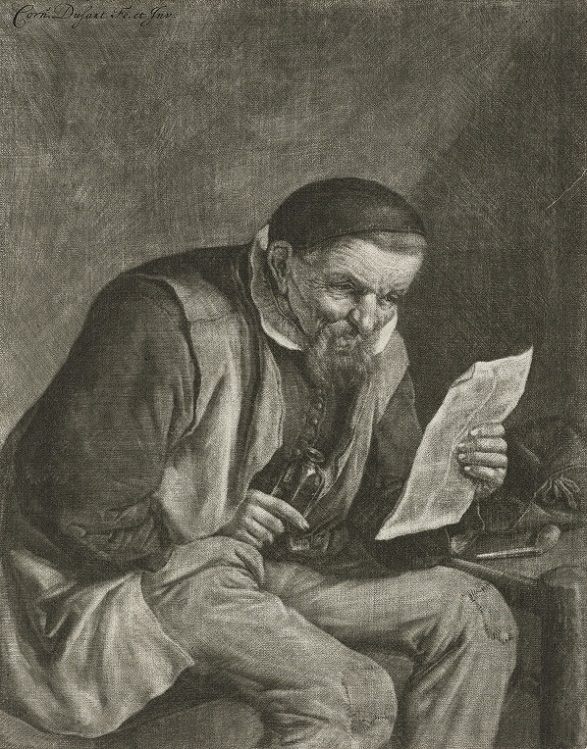 1 - man leest recept bij haarlemmer olie