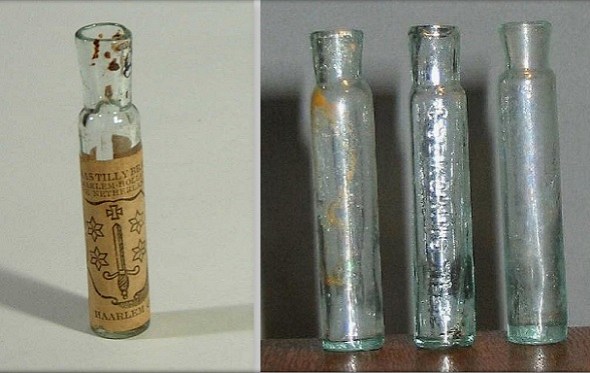 3 - Haarlemmerolieflesjes div.