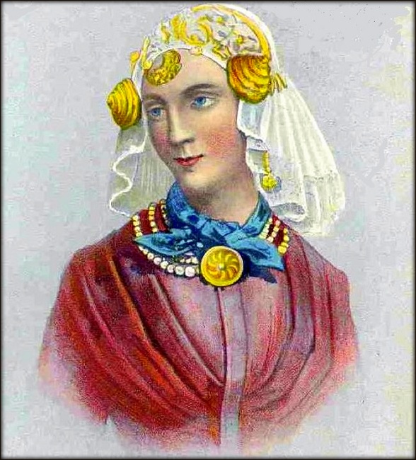 Dame in Groninger klederdracht