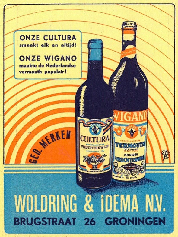 Achterzijde programmaboekje Tentoonstelling Groningen 1948.