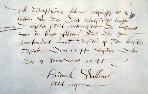 Hindrick Willems 1645