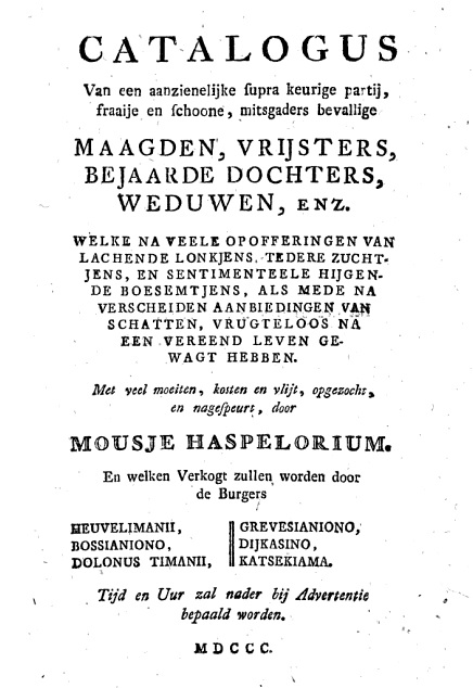catalogus maagden