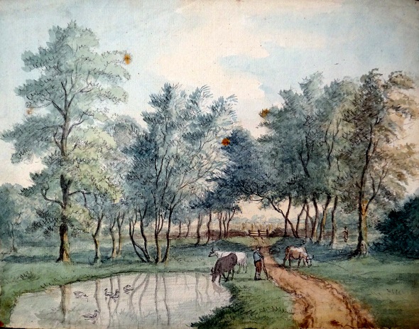 1 - Gezicht in de Eext, getekend julij 1812 JD Wolthers.