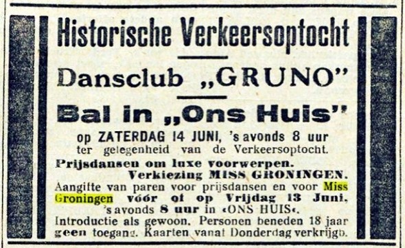 Nieuwblad van het Noorden 10 juni 1930.