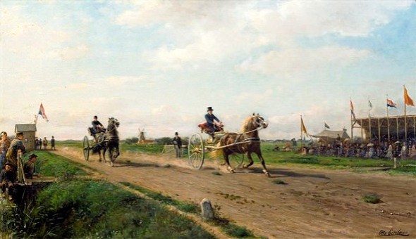 Otto Eerelman - Harddraverij op de Korreweg. Collectie Museum Nienoord.