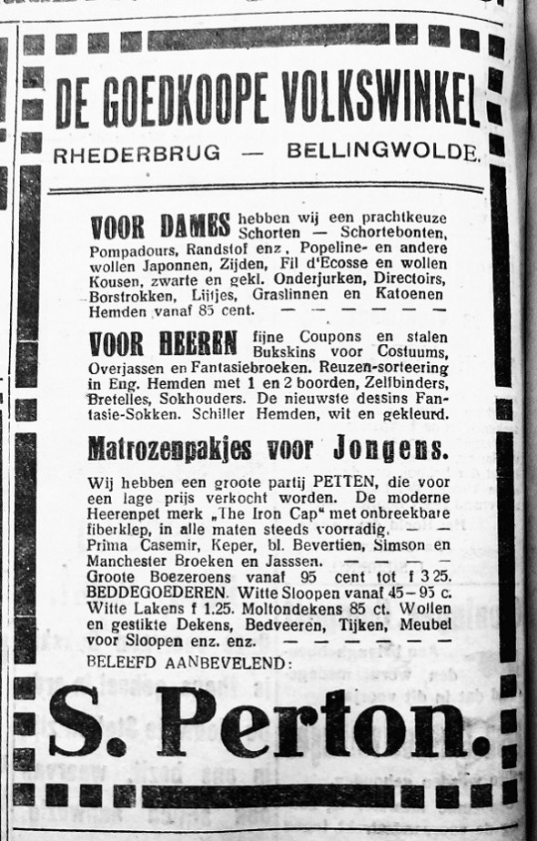 Winschoter Courant zaterdag 15 maart 1930.