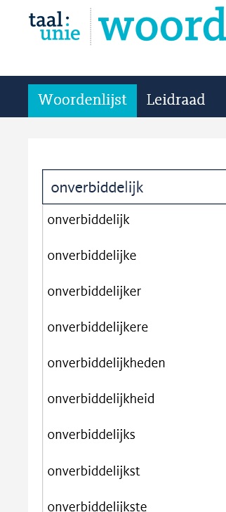 groene boekje onverbiddelijk