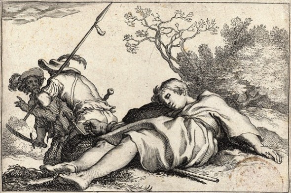Cornelis Bloemaert, 'De herder en de moordenaars', ca. 1625. Rijksmuseum.