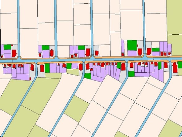 Zuidwending ca. 1830. HisGis.